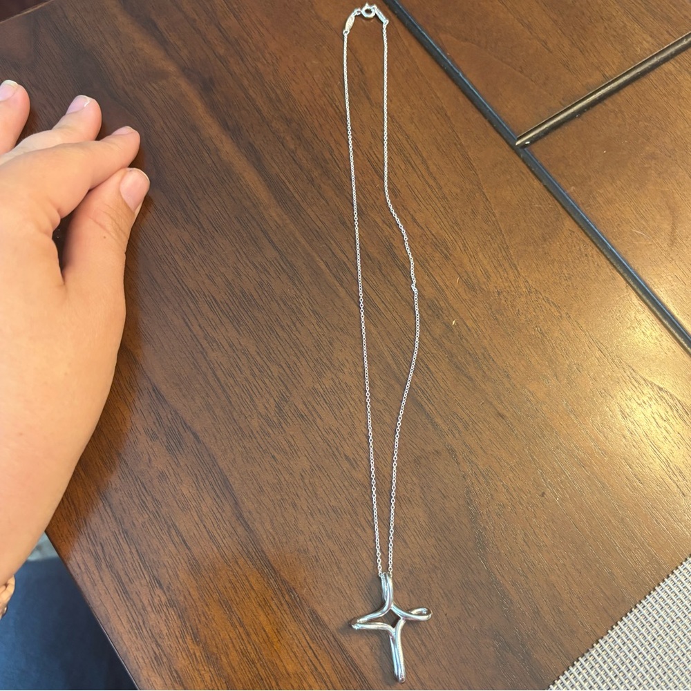 Tiffany & Co. Silver Cross Necklace